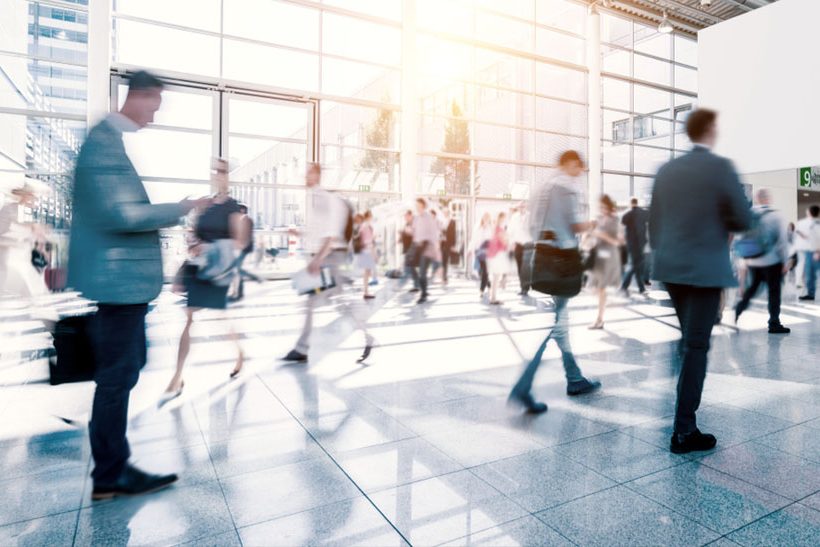 messebesucher-egypt-international-exhibition-center-kairo im Egypt International Exhibition Center, Kairo