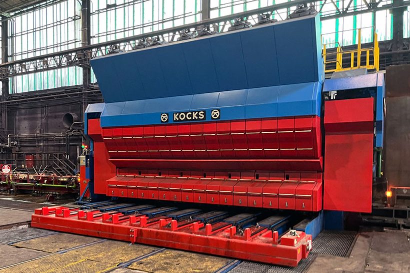 Erster Stab auf KOCKS iRSB® 370++/8 und FAC bei Nucor Steel.