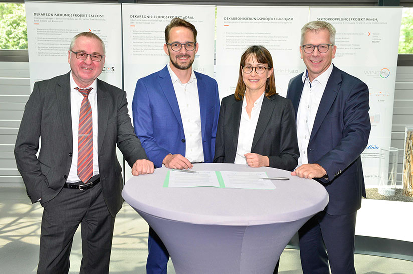 Vertreter von Salzgitter und Snop