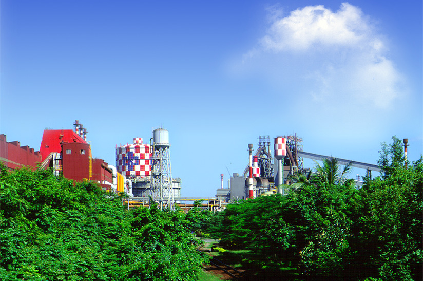 CSC_BF_and_BOF_plants (web) Blick auf die Eisen- und stahlwerk-szene-transformationsgipfel-aufrufe der China Steel Corporation in Kaohsiung, Taiwan. Primetals Technologies erstellt für die Muttergesellschaft China Steel Corporation eine Dekarbonisierungsstudie.