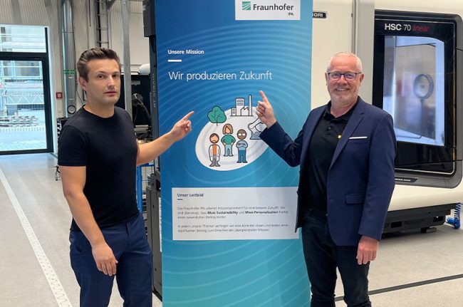 Tim Mayer (Fraunhofer) und Valentin Kaltenbach (Kaltenbach Solutions)