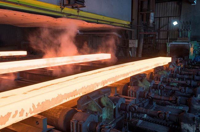 Produktion von Mittelband bei Thyssenkrupp Hohenlimburg