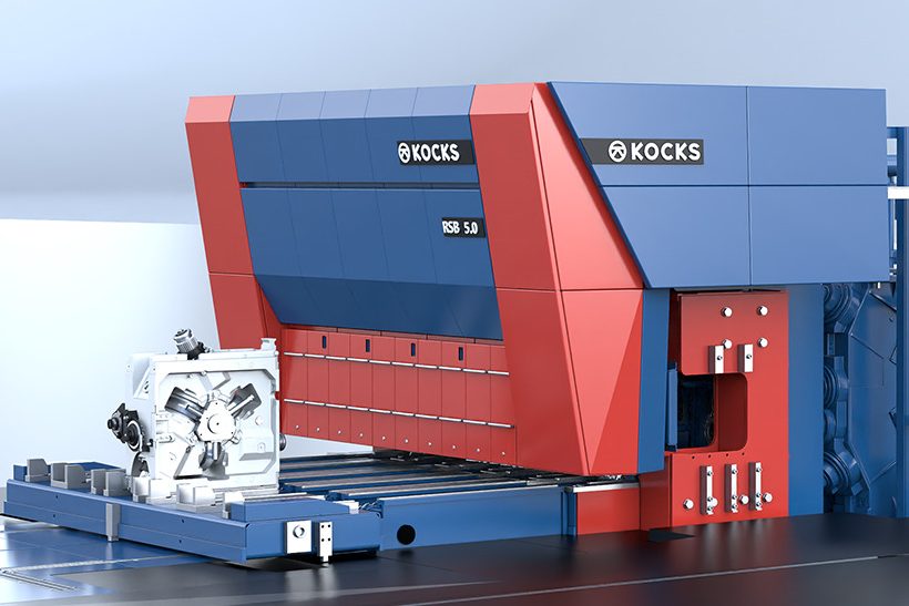 Das Bild zeigt einen RSB 370++/4 von Kocks, wie er bei Changzhou Dongfang Special installiert wird