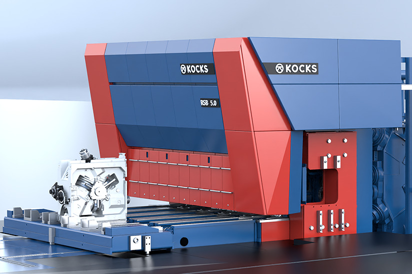 Das Bild zeigt einen RSB 370++/4 von Kocks, wie er bei Changzhou Dongfang Special installiert wird