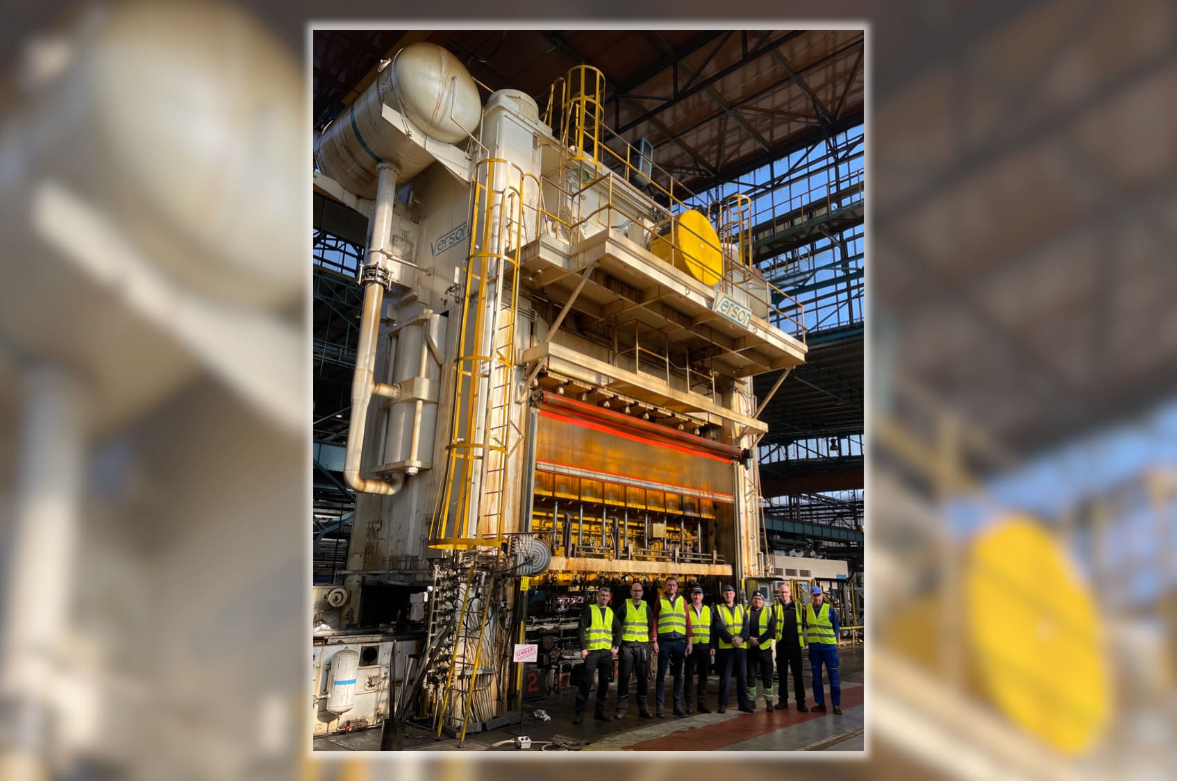 Schuler Group Generalüberholung einer 4.000TonnenPresse stahleisen