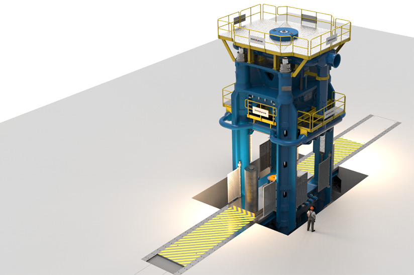 Aubert_Duval_240116 (web)e Das Bild zeigt eine technische Anlage der SMS group, die von Aubert & Duval in Auftrag gegeben wurde.