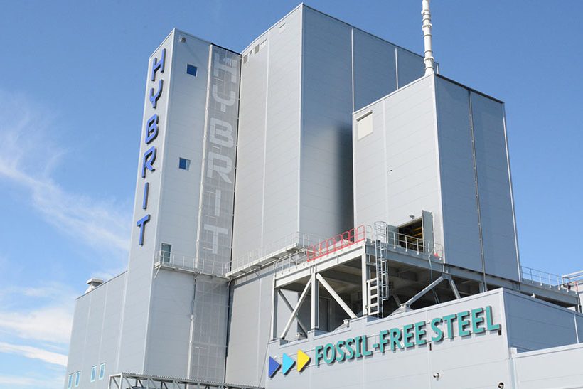 Pilotanlage zur Erzeugung von fossilfreiem Eisenschwamm, entwickelt von SSAB, Vattenfall und LKAB