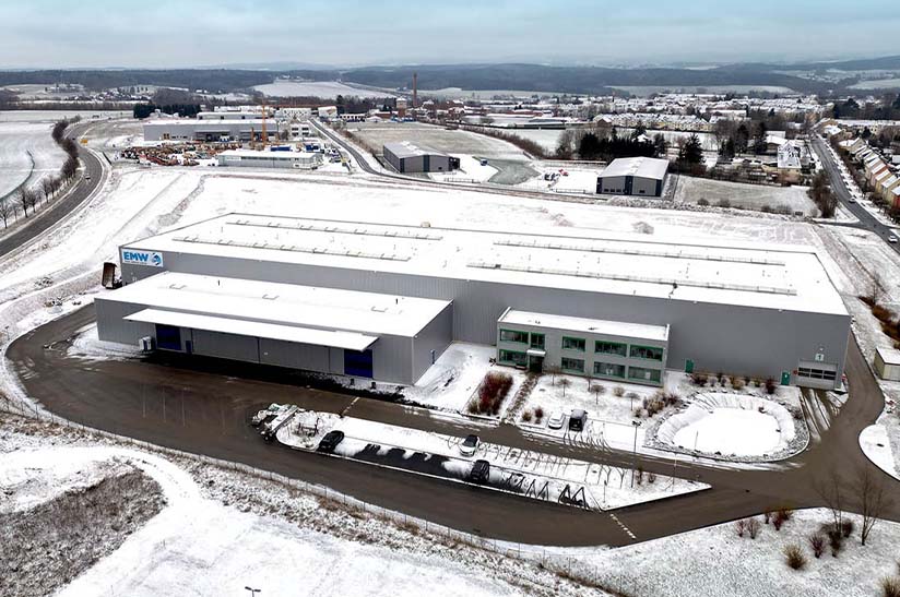 Versandhalle von EMW im säschischen Treuen