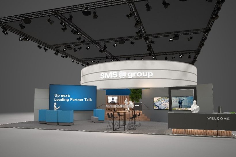 Messestand der SMS group auf der Wire und Tube 2024