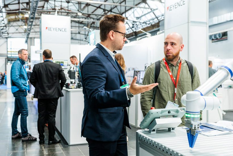 Das Bild zeigt eine Impression von der All About Automation Düsseldorf 2024. Die Messe wird ausgerichtet von der Easyfairs GmbH.