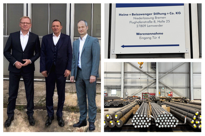 Heine + Beisswenger eröffnet neue Niederlassung in Lemwerder Das Foto zeigt Führungspersonal von Heine + beisswenger und gewährt auch erste Impressionen zum neuen Standort in Lemwerder bei Bremen.