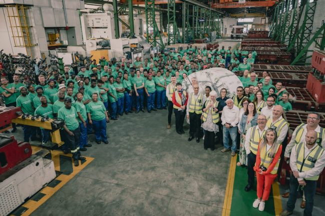Der erste SALCOS Stahl bei Malben in Südafrika.