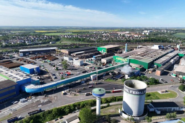 ESF_FERALPI_STAHL_Albatros-Film_DJI_0241 Feralpi in RIesa: Hier wurde ein neues Spooler-Walzwerk eröffnet.