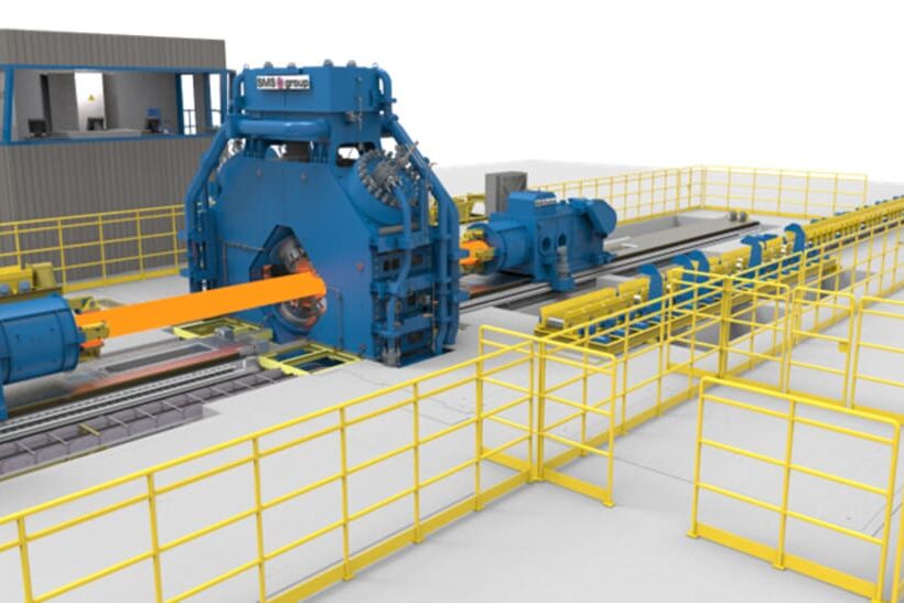 Weg zu mehr Eigenfertigung: Erfolgreiche Inbetriebnahme der vollintegrierten und automatisierten Schmiedelinie bei Perryman, USA, durch SMS group