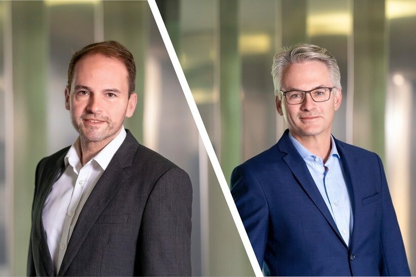 Das Bild zeigt die beiden WSM-Geschäftsführer, dem Verband für die Stahl- und Metallverarbeitung.