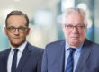 Heiko Maas (li.) und Reinhard Störmer – der eine neuer Vorsitzender der Montan-Stiftung-Saar, der andere sein Vorgänger